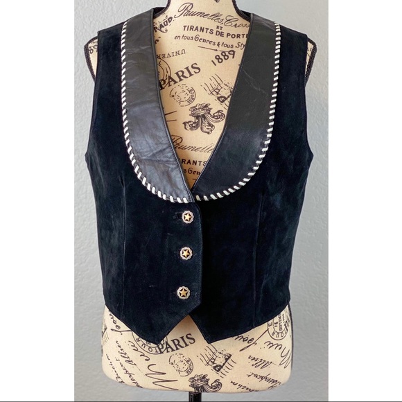 Arella Jackets & Blazers - Vintage Arella Suede and Leathar Vest